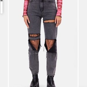 Adika Black Ripped Jeans